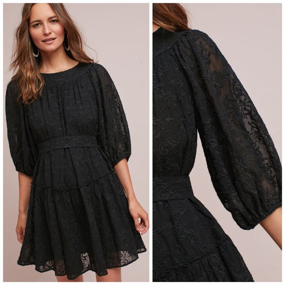 Anthropologie Dresses & Skirts - NWT, Anthropologie Astrid Embroidered Black Dress